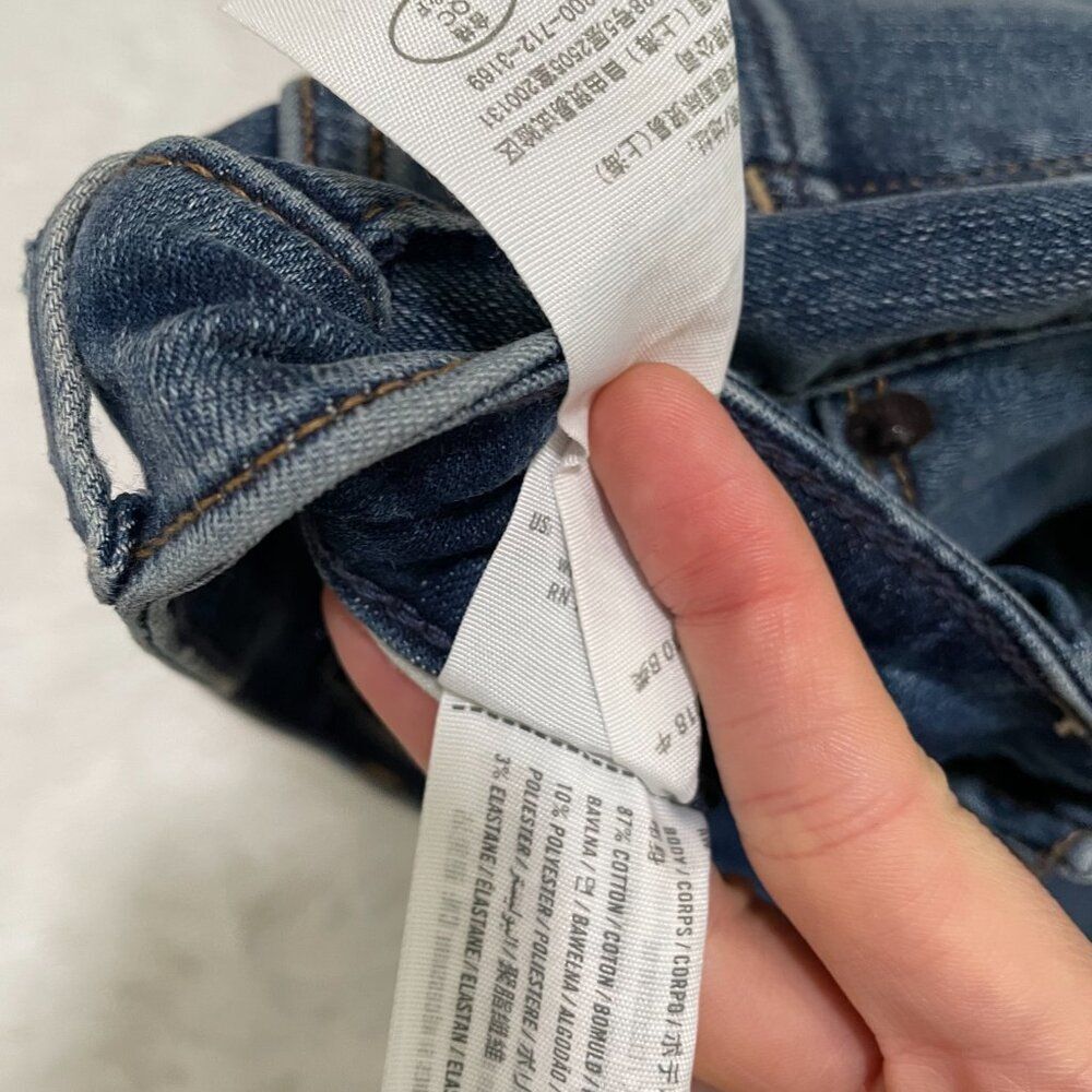 Abercrombie & Fitch Simon High Rise Super Skinny Ripped Jeans in Blue Size 26/2 - Picture 9 of 11